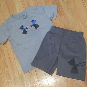 Under Armour 2 piece dry-fit set boys size 6